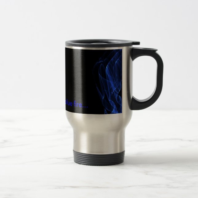 mugg, Vad som helst... med blå eld... Resemugg (Höger)