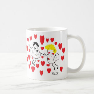Mugg: Valentine Kisses Kaffemugg