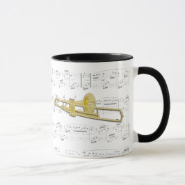 Mugg - (valved) Trombone med notblad