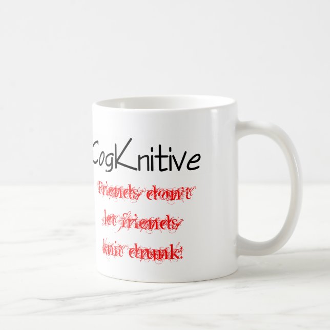 Mugg--vänner låter inte vänner… kaffemugg (Höger)