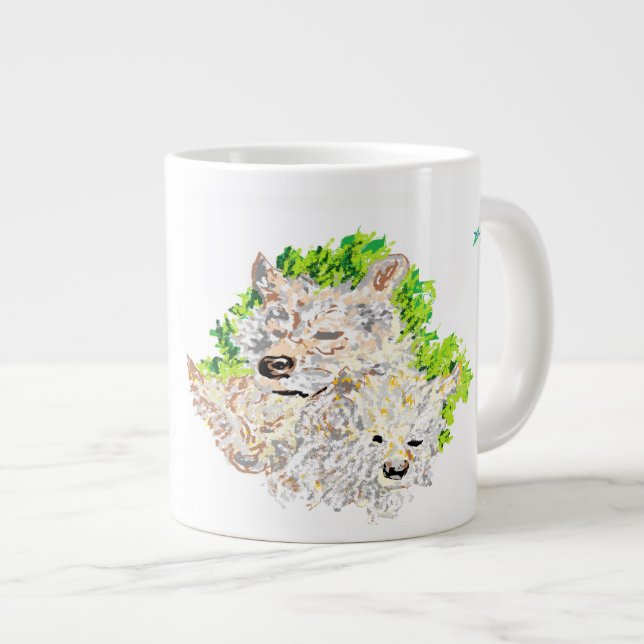 Mugg / Vargar Jumbo Mugg (Framsida höger)