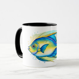 Mugg - Vattenfärgsserie: Angelfish
