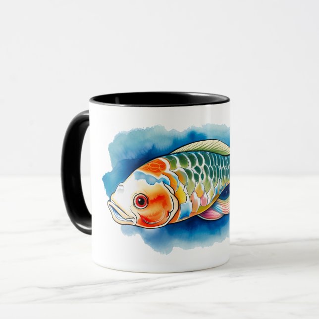 Mugg - Vattenfärgsserie: Koi Fish (Framsida vänster)