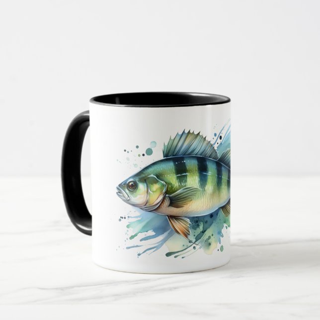 Mugg - Vattenfärgsserie: Perch (Framsida vänster)