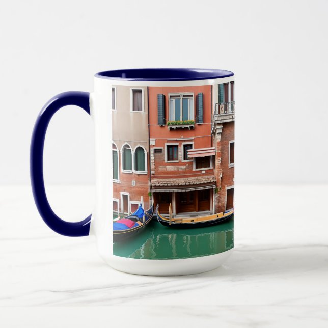 Mugg Venice inspirerade grafik (Vänster)