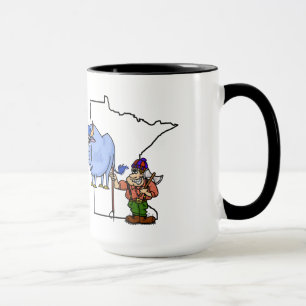 Mugg Ver för Paul Bunyan och BabeMinnesota