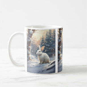 Mugg"Whimsical Elegance: White Rabbit Mugg for Del
