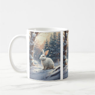 Mugg"Whimsical Elegance: White Rabbit Mugg for Del