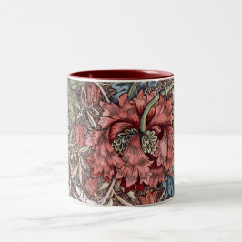 MUGG: WILLIAM MORRIS : VILD TULIP Två-Tonad MUGG