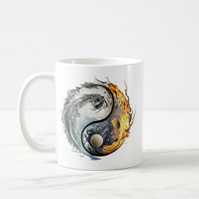 Mugg Yin & Yang Zen Yoga (Vänster)