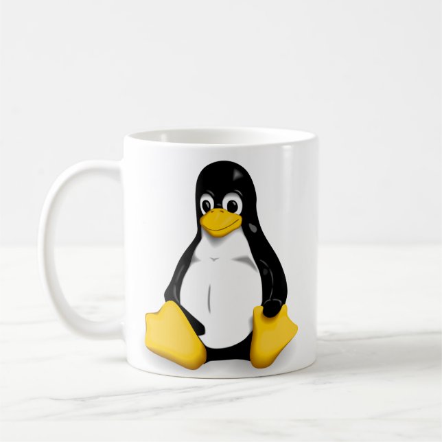 Muggar för för LinuxTuxkaffe/Tea (Vänster)