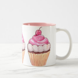 MUGGAR FÖR FÖR TWO--TONEDMUFFINKAFFE & TEA -