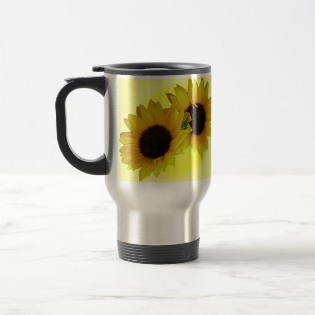 Muggar för solros för SunflowerTravel mugg (Vänster)
