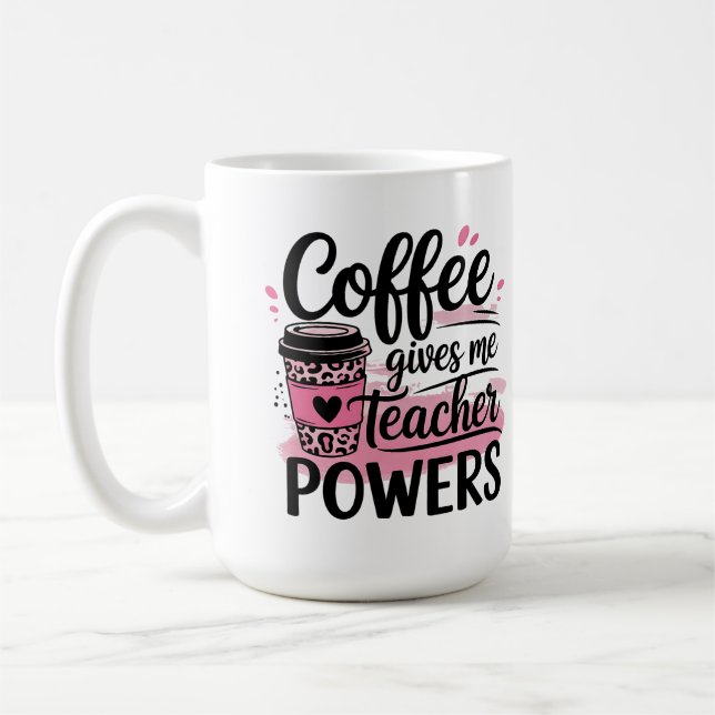 muggar - kaffe ger mig lärarstyrka (Vänster)
