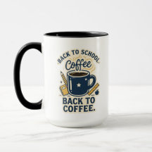 Muggar Tillbaka till skolan Kaffe Läraren Roligt P