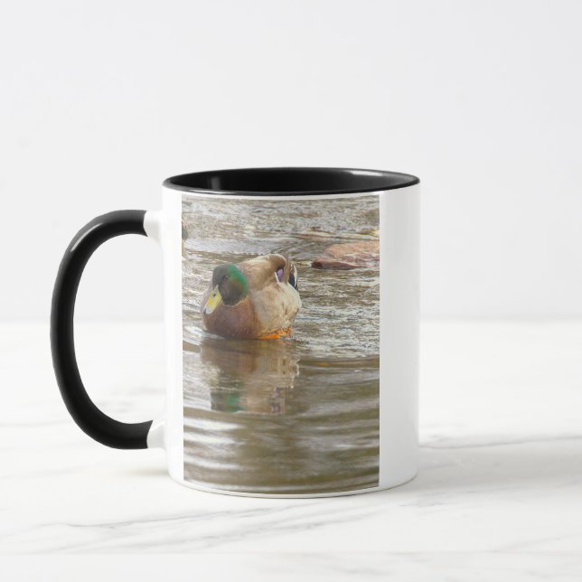 Mugge med bild på gräsand mugg (Vänster)
