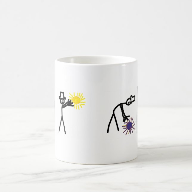 Muggen av delning kaffemugg (Center)