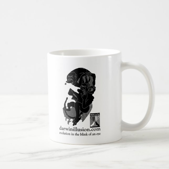Muggen för Darwin illusionkaffe Kaffemugg (Höger)
