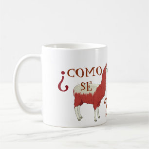 Muggen för den Como Se-llamaen med llamaen Kaffemugg