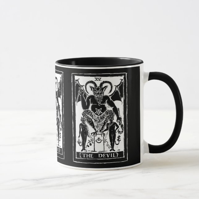 Muggen för djävulenkortkaffe mugg (Höger)