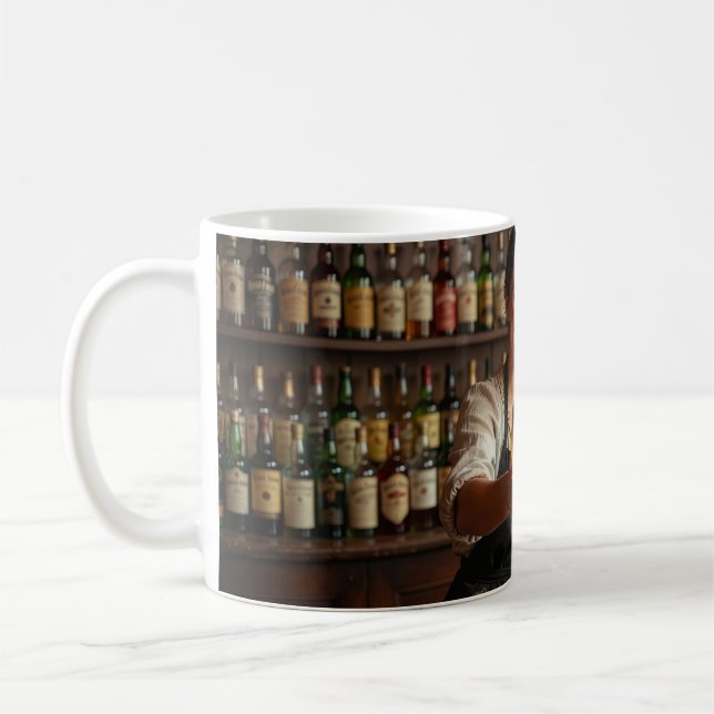 Muggen för ett minne av en mysig belgisk krog kaffemugg (Vänster)