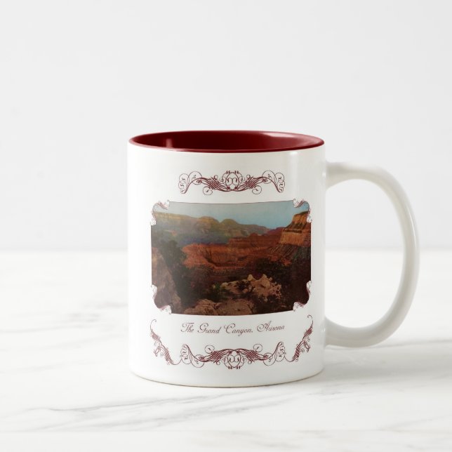 Muggen för grand CanyonVictoriankaffe Två-Tonad Mugg (Höger)
