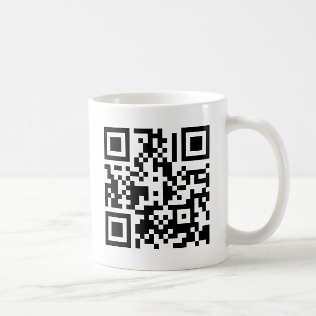 Muggen för kaffe för QR-kub | Kaffemugg (Höger)