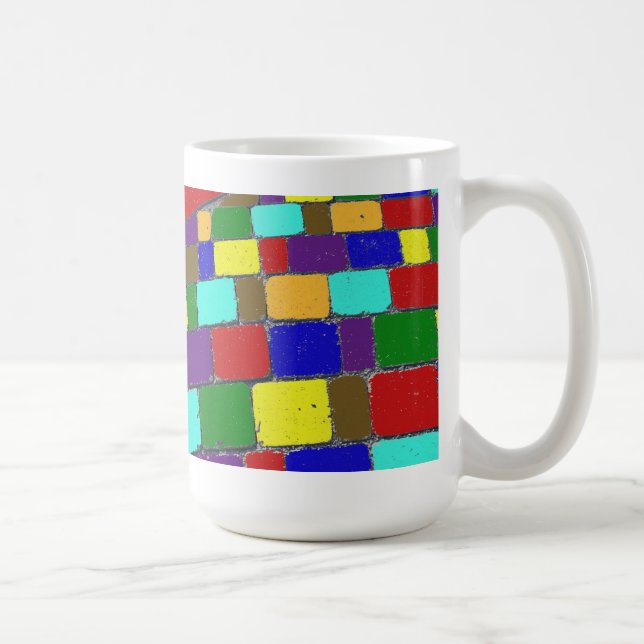 MUGGEN FÖR KLASSIKER FÖR FÄRGTEGELSTENVÄG! KAFFEMUGG (Höger)