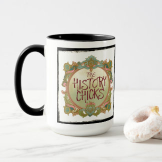 Muggen för konst för historiechickPodcast Mugg