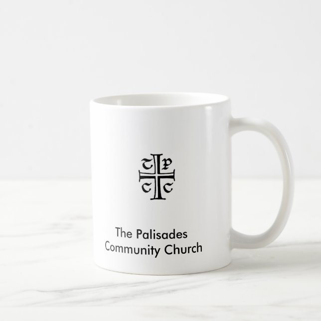 Muggen för Palisadesgemenskapkyrka Kaffemugg (Höger)