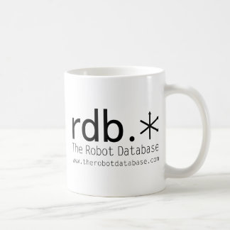 Muggen för robotdatabaskaffe kaffemugg