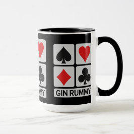 Muggen för spelare för GinRummy - välj stil & Mugg