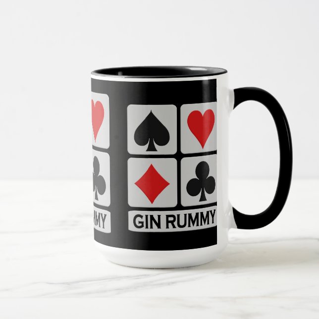 Muggen för spelare för GinRummy - välj stil & Mugg (Höger)
