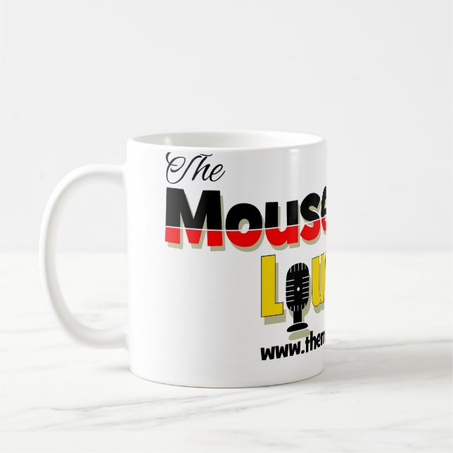 Muggen för vit för klassiker för kaffemugg (Vänster)