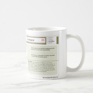Muggen för vit för Networkerarketypklassiker Kaffemugg