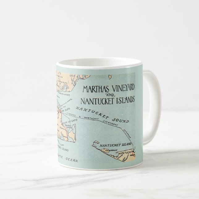 Muggen Marthas Vineyard Nantucket Kaffemugg (Framsida höger)