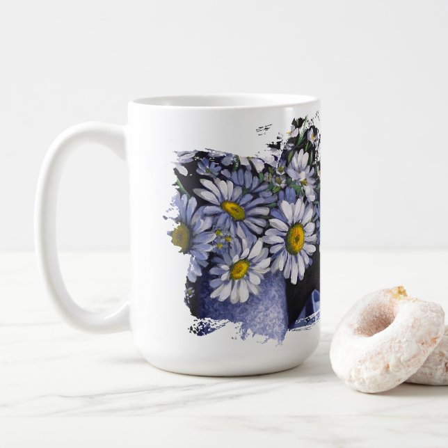 Muggen Tusenskönor blommar Låt din dröm blomstra Kaffemugg (Med munk)