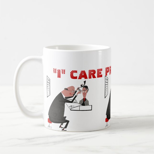 Mugggåvan för öga att bry sig jag yrkesmässig kaffemugg (Vänster)