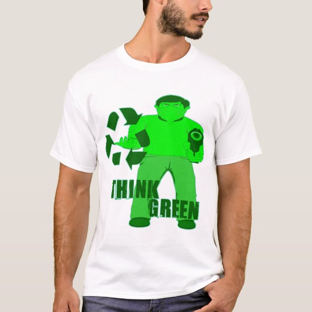 MUGGIN'-HUVA -- Den gröna plugghästen T-shirt (Framsida)