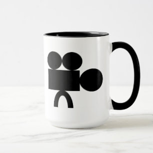 muggkaffekoppen skjuter jag folk biostil mugg