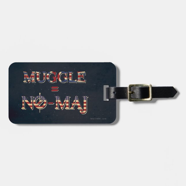 MUGGLE™ = NO-MAJ™ BAGAGEBRICKA (Horisontell Framsida)