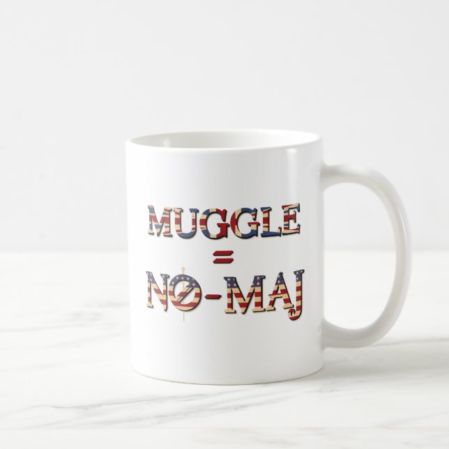 MUGGLE™ = NO-MAJ™ KAFFEMUGG (Höger)