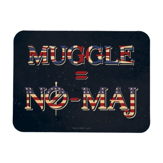 MUGGLE™ = NO-MAJ™ MAGNET (Horisontell)