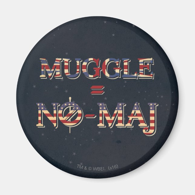 MUGGLE™ = NO-MAJ™ MAGNET (Framsidan)