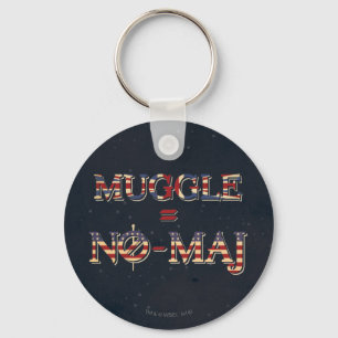 MUGGLE™ = NO-MAJ™ NYCKELRING
