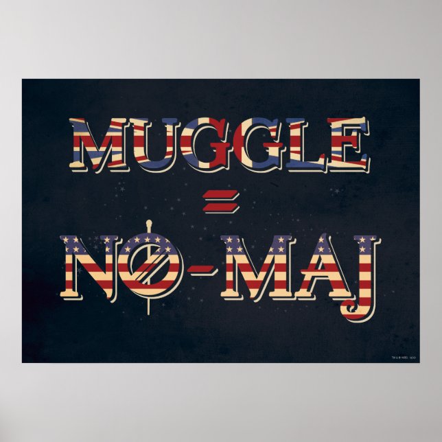 MUGGLE™ = NO-MAJ™ POSTER (Framsidan)