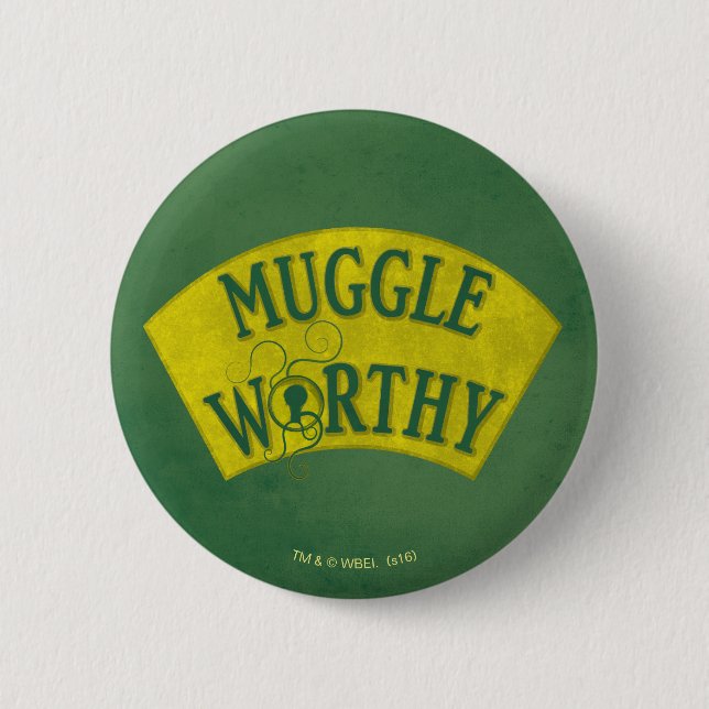 MUGGLE WORTHY™ KNAPP (Framsida)