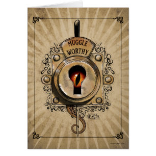 MUGGLE WORTHY™ Lock Hälsningskort