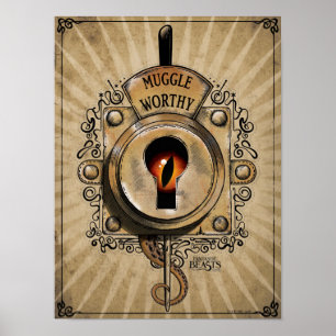MUGGLE WORTHY™ Lock Poster