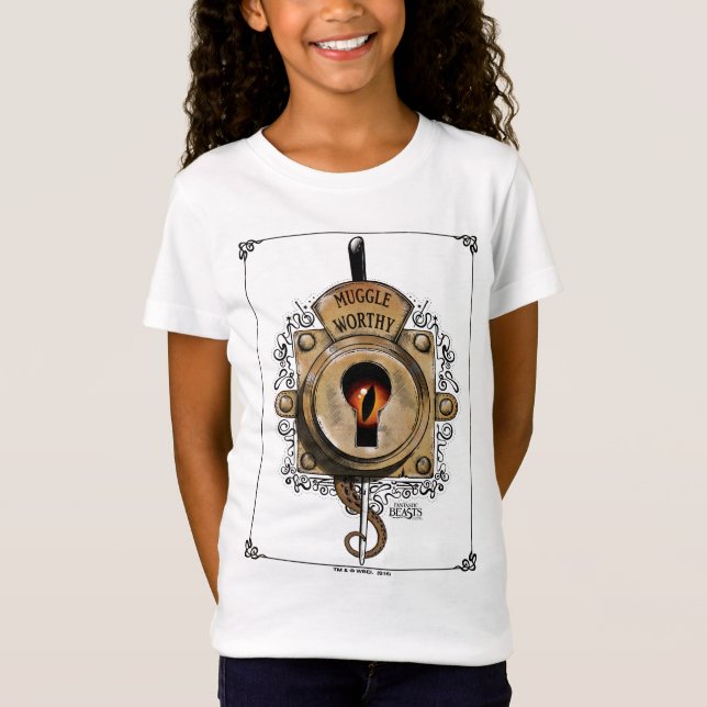 MUGGLE WORTHY™ Lock T Shirt (Framsida)